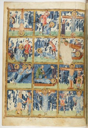 Grec 510, fol. 32v, Martyre de saint Thomas
